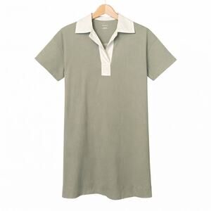 Everlane Polo Dress Womens Size XS Gray Above Knee 100% Organic Cotton NWT